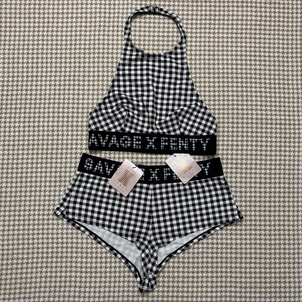 Savage X Fenty | ‘Forever Savage’ Gingham Print Set - Picture 3 of 16